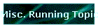 Misc. Running Topics